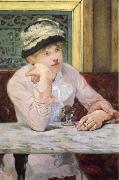 Edouard Manet Plum Brandy painting